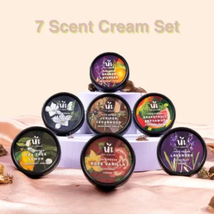 [30% OFF] - Bundle Deals! Deo Cream Set 7 Scent - Rose Vanilla, Tea Tree Lemon, Orange Lavender, Jasmine, Lavender, Grapefruit Bergamot & Juniper Cedarwood