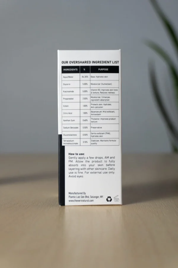 1% Ectoin + 5% Niacinamide Face Serum - Image 3