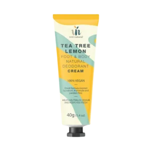 Foot & Body Natural Deodorant Cream - Tea Tree Lemon